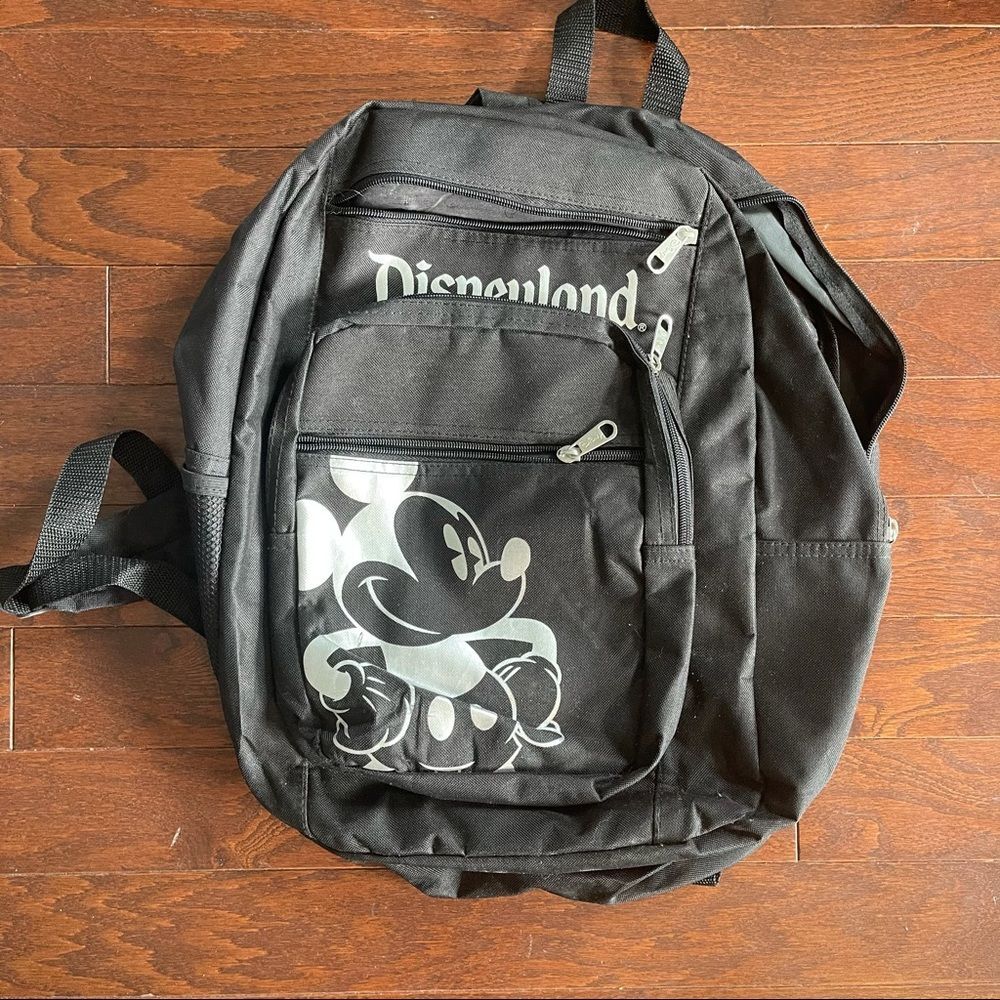 Black and Silver Mickey Mouse Disneyland Backpack